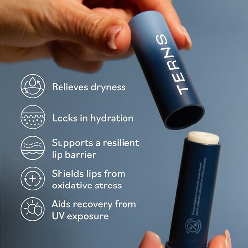 TERNS Everyday Lip Balm | Hyaluronic Acid + Baobab & Meadowfoam Oils, Algae-Powered Sirenas Complex OS, Refreshing Mint, Non-Sticky Cushion Glide, Cruelty-Free TERNS uk supplements