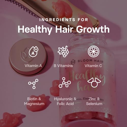 Bloom Hair Gummies for Faster Hair Growth & Biotin Vitamins for Rapid Hair Growth Bloom Hair uk supplements