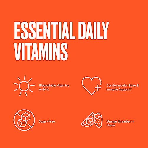 Bulletproof Sugar-Free Orange Strawberry Vitamins A+D+K Gummies, 60 Count, Keto Bulletproof uk supplements