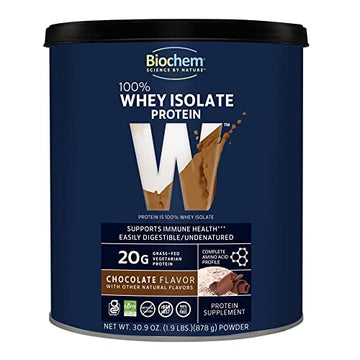 Biochem, Whey Protein Powder, 20g of Protein to Support Muscles and Intense Workouts Biochem uk supplements