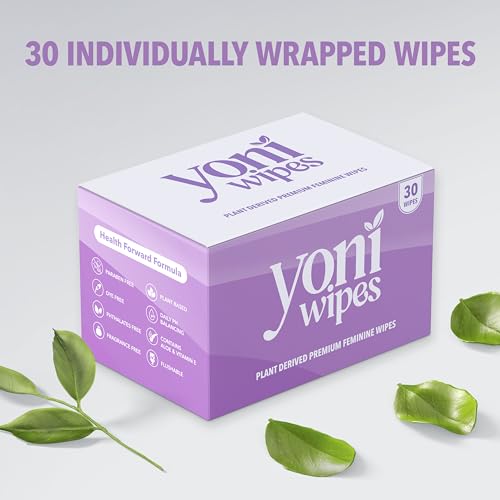 Yoni Wipes - 30 Count Biodegradable & Flushable Feminine Wipes, pH-Balanced, Aloe Vera & Vitamin E Yoni Wipes uk supplements