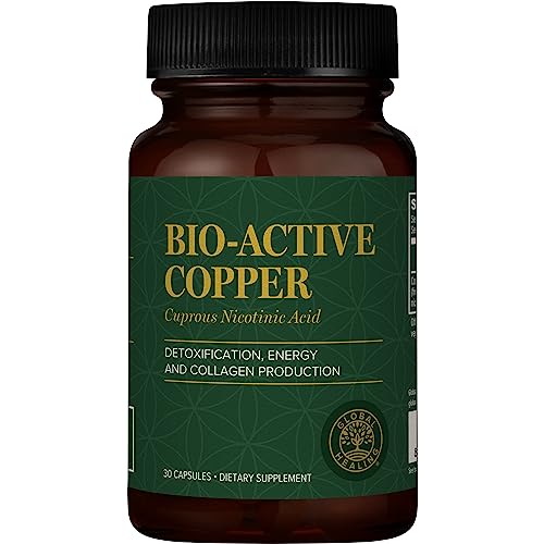 Global Healing Bio-Active Copper Supplement Cu1 - Cuprous Nicotinic Acid Helps Detox Global Healing Center uk supplements