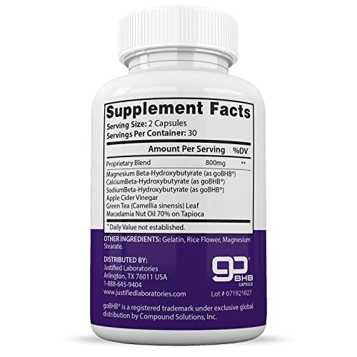(5 Pack) Trim Life Labs Keto Pills Includes Apple Cider Vinegar Patented goBHB® Exogenou Justified Laboratories uk supplements