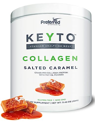 Keto Collagen Protein Powder with MCT Oil – Keto and Paleo Friendly Pure Grass Fed Preferred Elements uk supplements