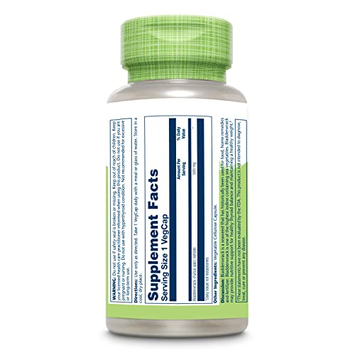 SOLARAY Bladderwrack Seaweed 580 mg Healthy Thyroid Balance and Weight Management SOLARAY uk supplements