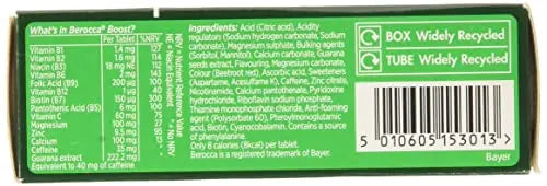 Berocca Boost Multivitamin Tablets Pack Of 20 Berocca uk supplements