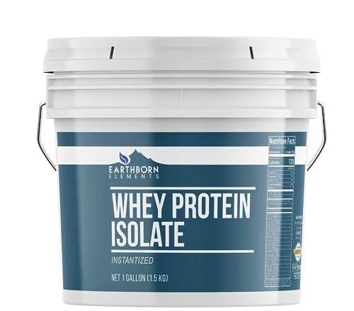 Earthborn Elements Whey Protein Isolate, 1 Gallon Bucket, Protein Powder, Unflavored Earthborn Elements uk supplements