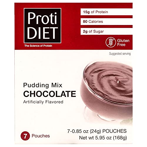 Protidiet Chocolate Flavor High Protein Instant Pudding Mix (7-5.9 oz Pouches) (Chocolate) ProtiDIET uk supplements