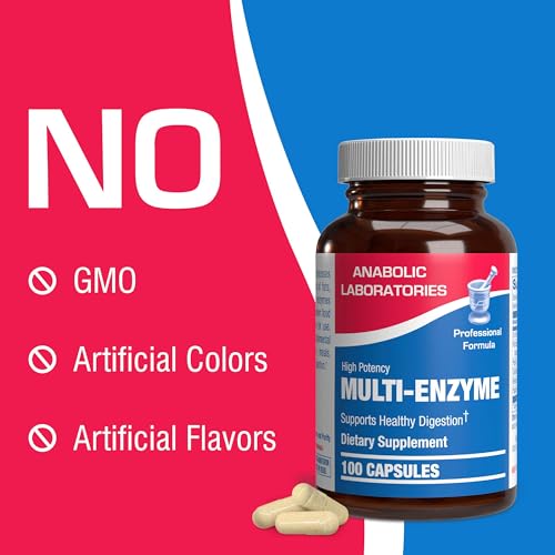 Anabolic Laboratories Multi Enzyme Nutritional Supplements - 100 Capsules of Digestive Anabolic Laboratories uk supplements