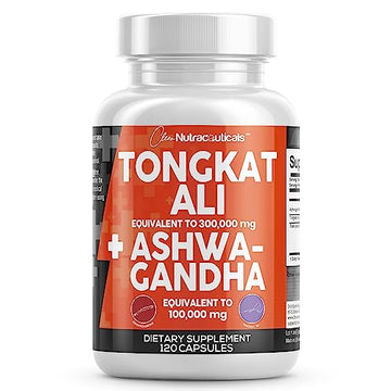 Clean Nutraceuticals Tongkat Ali 300,000mg and Ashwagandha 100,000mg Clean Nutraceuticals uk supplements