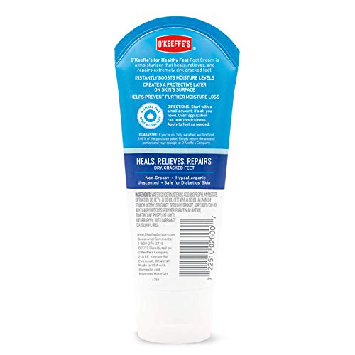 O'Keeffe's for Healthy Feet Foot Cream, Guaranteed Relief for Extremely Dry, Cracked Feet O'Keeffe's uk supplements