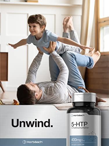 5HTP 400mg | 120 Capsules | 5-HTP Extra Strength Supplement | Non-GMO, Gluten Free Horbäach uk supplements