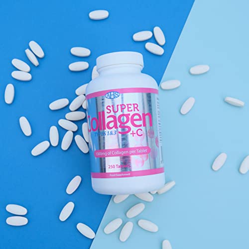 AHS Super Collagen Plus C Tablets - Pack of 250 Tablets (Also 120 + 90 Counts) 3 Sizes! 6000MG PER AHS uk supplements