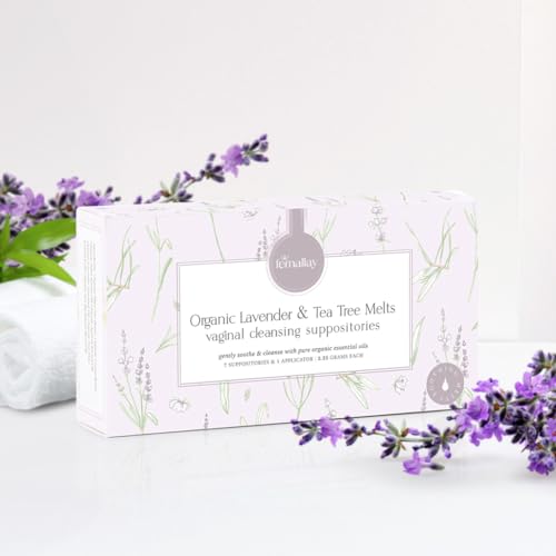 Femallay Organic Lavender and Tea Tree Oil Vaginal Cleansing Suppositories for Hygiene Femallay uk supplements