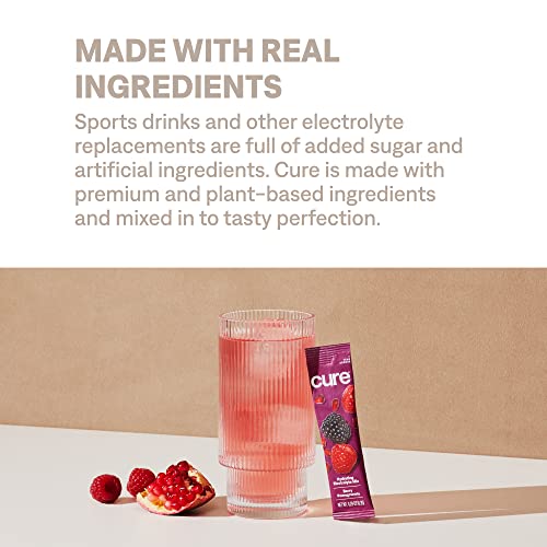 Cure Hydrating Plant Based Electrolyte Mix | FSA & HSA Eligible | Powder for Dehydration Cure Hydration uk supplements