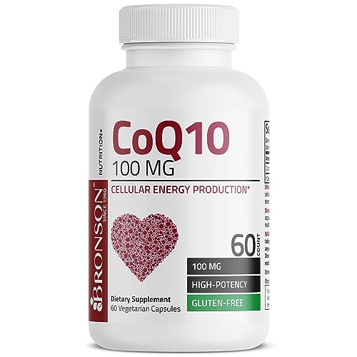 Bronson CoQ10 100 MG High Potency Cellular Energy Production, 60 Vegetarian Capsules Bronson uk supplements