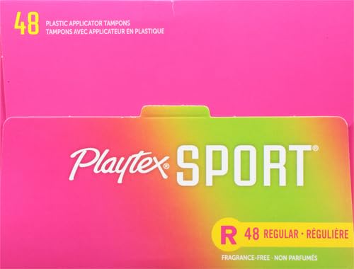 Playtex Sport Tampons, Regular Absorbency, Fragrance-Free - 48ct (Packaging May Vary) PLAYTEX uk supplements