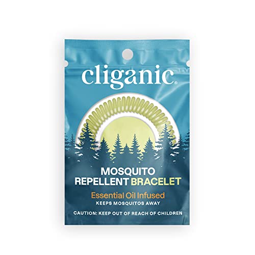 Cliganic 25 Pack Mosquito Repellent Bracelets, DEET-Free Bands, Individ Cliganic uk supplements
