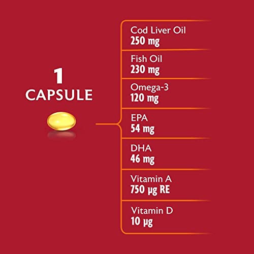 Seven Seas Cod Liver Oil Tablets With Omega-3, Fish Oil, One A Day, 4 Months Supply Seven Seas uk supplements