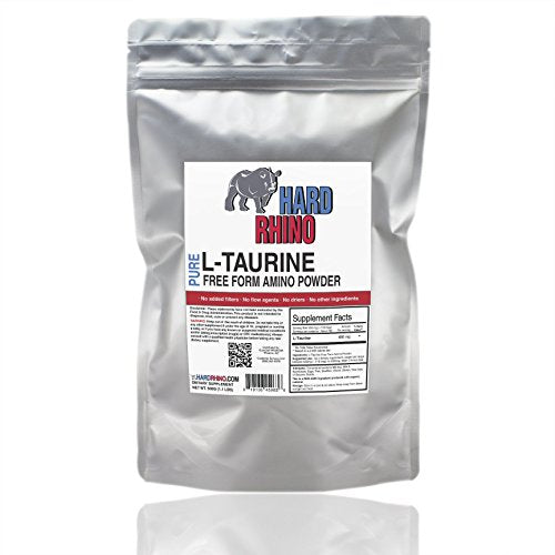 HR Supplements Taurine Powder, 1 Kilogram (2.2 Lbs) | Muscle Recovery | Cardio & Energy Hard Rhino uk supplements