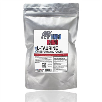 HR Supplements Taurine Powder, 1 Kilogram (2.2 Lbs) | Muscle Recovery | Cardio & Energy Hard Rhino uk supplements