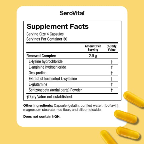 Sero-Vital Renewal Complex - Reverse The Signs of Aging - Clinically Tested to Increase Human Growth Serovital uk supplements