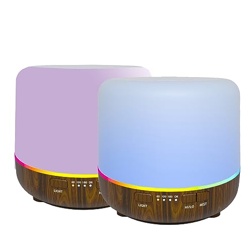 Scent Essential Oil Diffuser 2 Pack Max 200 ML Ultrasonic Cool Mist Humidifiers and Aromatherapy Otheya uk supplements