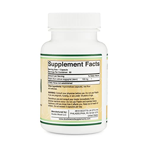 Fisetin Supplement - 100mg of Bioactive Flavnonols, 60 Count (Natural Bioflavonoid Double Wood Supplements uk supplements