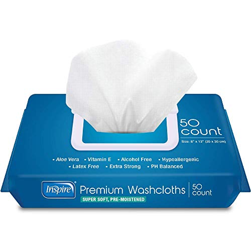 Inspire Adult Wet Wipes, Adult Wash Cloths, Adult Wipes for Incontinence Inspire uk supplements