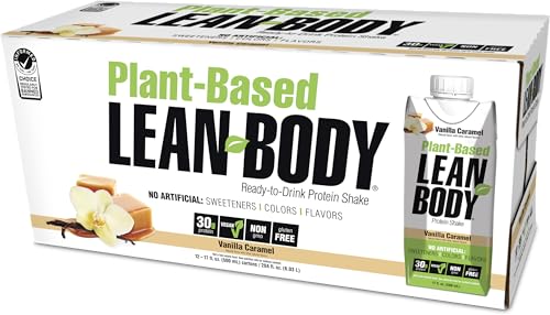 Lean Body Ready-to-Drink, Plant-Based Vegan Vanilla Caramel Protein Shake, 30g Protein Labrada uk supplements