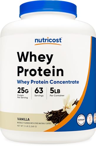 Nutricost Whey Protein Supplement Powder, Vanilla, 5 pounds Nutricost uk supplements