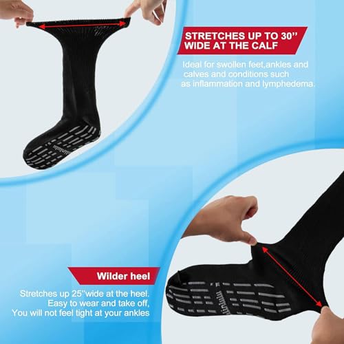 Bulinlulu Extra Width Diabetic Socks Women Men-4 Pairs Super Wide Edema Bulinlulu uk supplements