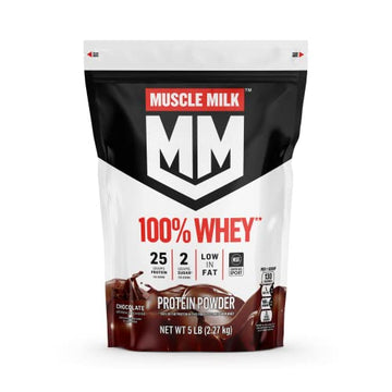 Muscle Milk 100% Whey Protein Powder, Chocolate, 5 Pound, 66 Servings, 25g Protein Muscle Milk uk supplements