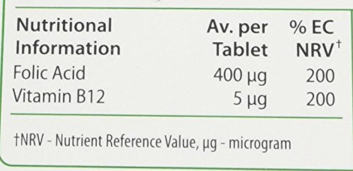 Vitabiotics Ultra Folic Acid Tablets 400 mcg Vitamin B9 with Vitamin B12-60 Tablets Vitabiotics Ultra uk supplements