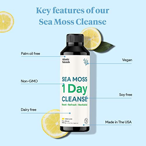 Sea Moss 1 Day Cleanse - Full Body Detox to support bowel movements, Kidney Health Atlantic Naturals uk supplements