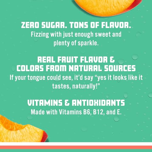Sparkling Ice, Peach Nectarine Sparkling Water, Zero Sugar Flavored Water, with Vitamins Sparkling ICE uk supplements