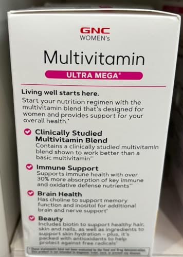 GNC Women's Ultra Mega Multivitamin | Supports Overall Health and Wellness in Women GNC uk supplements