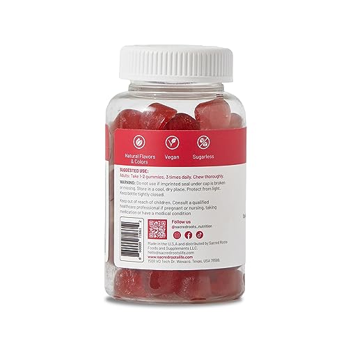 Sacred Roots Sugar-Free, Apple Cider Vinegar Gummies, 60 Gummies – Supports Healthy Sacred Roots uk supplements
