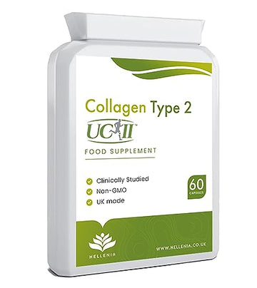 UC-II® Collagen Type 2-40mg - 60 Capsules | Joint Support | Manufactured in The UK Hellenia uk supplements