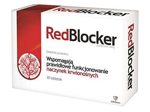 REDBLOCKER - 30 Tablets - a Dietary Supplement Ingredients Support: The Proper Functioning Aflofarm uk supplements