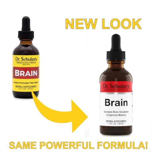 Brain Formula 2 oz. - Vegan and Wild-Harvested | Stimulates Circulation and and Improved Dr. Schulze's uk supplements