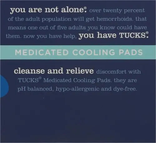 TUCKS Medicated Cooling Pads, 100 Count – Hemorrhoid Pads with Witch Hazel, Cleanses Sensitive Areas, Protects from Irritation, Hemorrhoid Treatment, Medicated Pads Used by Hospitals TUCKS uk supplements
