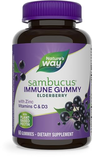 Nature's Way Sambucus Elderberry Immune Gummies, Daily Immune Support Nature's Way uk supplements