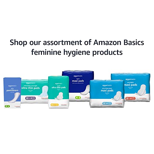 Amazon Basics Thick Maxi Pads with Flexi-Wings for Periods, Long Length, Super Absorbency Amazon Basics uk supplements