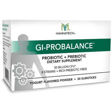 Mannatech Prebiotics and Probiotics, 30 Slimsticks, Yogurt Flavor, GI-ProBalance w/MannaBiotic Blend Mannatech uk supplements