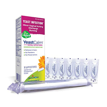 Boiron YeastCalm Homeopathic Suppositories for Yeast Infections, Burning, Discharge Boiron uk supplements