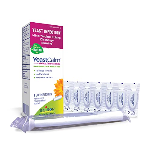 Boiron YeastCalm Homeopathic Suppositories for Yeast Infections, Burning, Discharge Boiron uk supplements