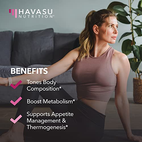 HAVASU NUTRITION Night Time Fat Burner Weight Loss Pills for Women | Appetite Suppressant for Weight Loss (+ Vitamin D, 60 Count) HAVASU NUTRITION uk supplements