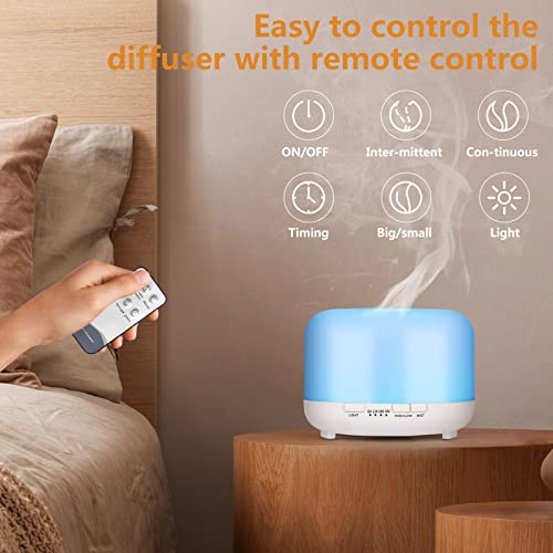 Hianjoo 450ml Essential Oil Diffuser, Electric Aroma Ultrasonic Aromatherapy Fragrant Oil Hianjoo uk supplements