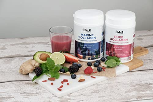 Mr.P Health Pure Collagen Peptides 400g Types I III Food Supplement Unflavoured Powder MR.P Health uk supplements